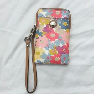 Coach phone holder/ Wristlet Wallet
